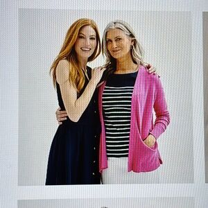 Croft and Barrow stripe boat neck top